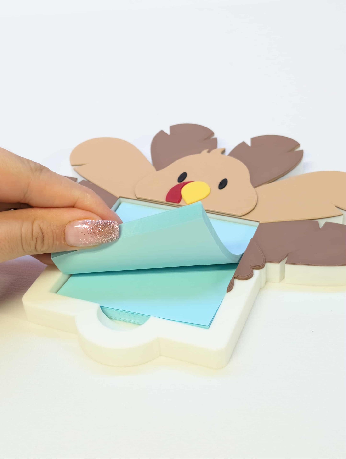 Turkey Sticky Note Holder: 3D Print File (STL/3MF Digital Download)