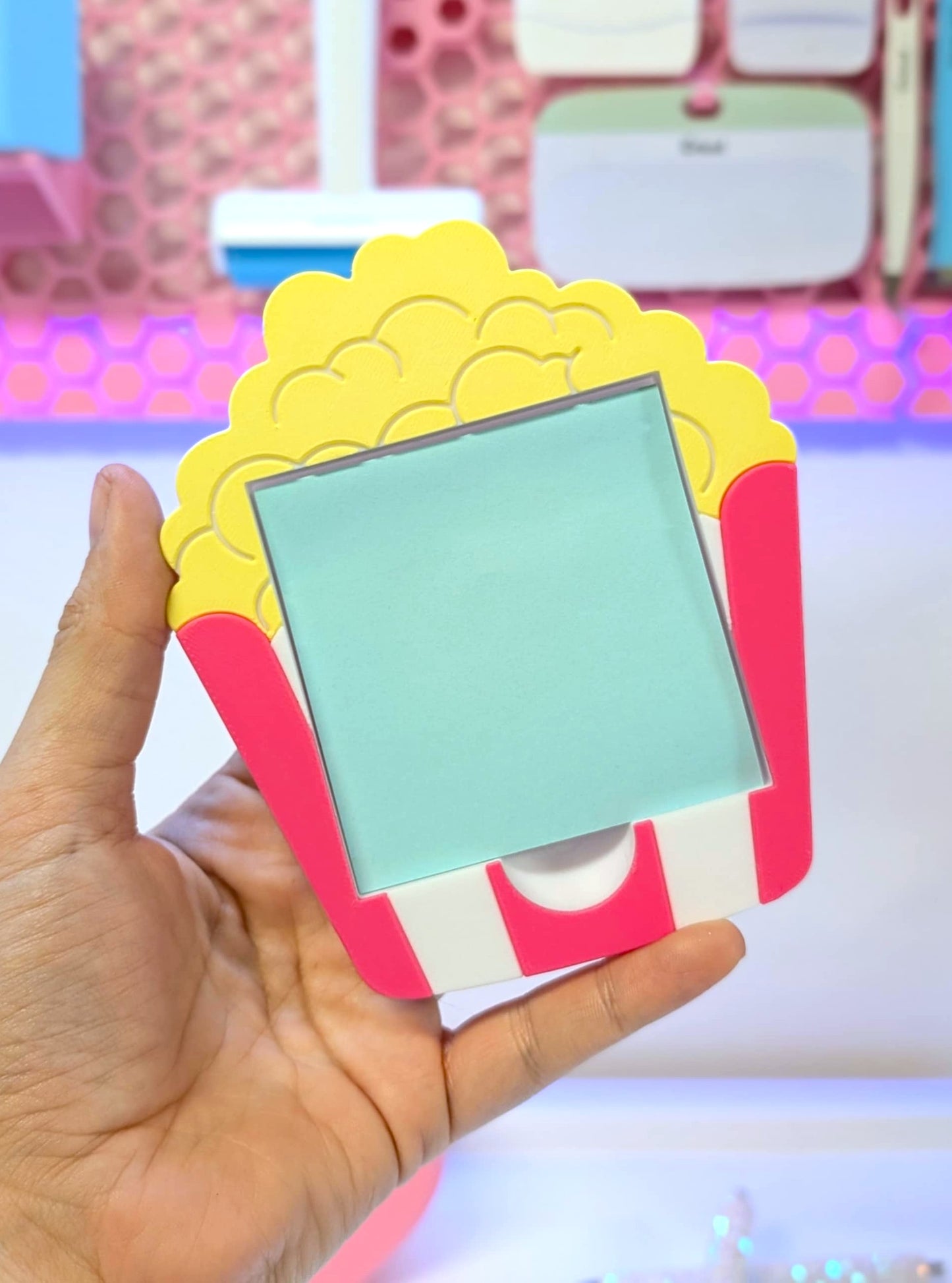 Popcorn Sticky Note Holder - STL & 3MF - Digital Download