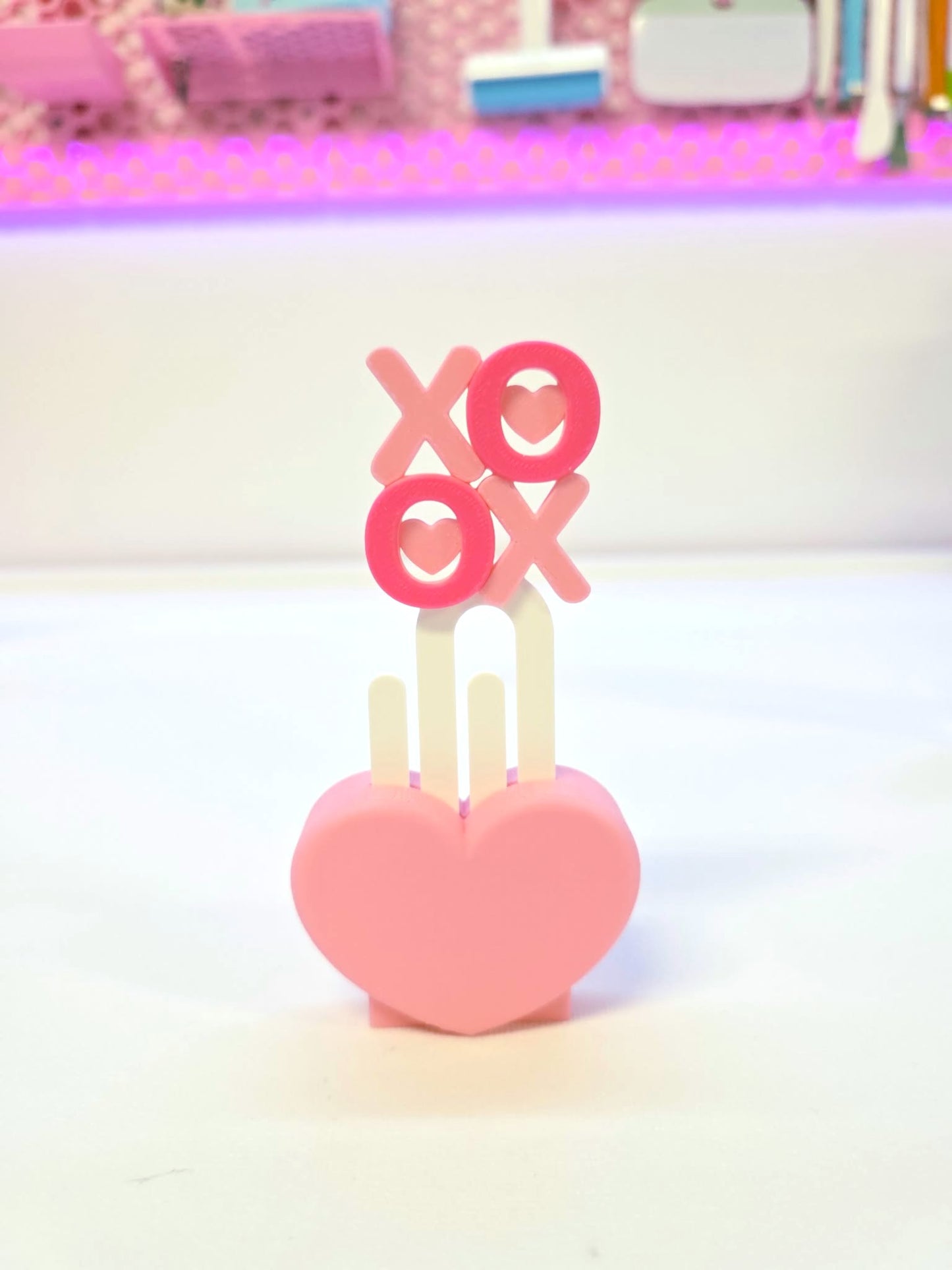 XO Hugs and Kisses Paper Clip 3D Print File (STL & 3MF Digital Download)