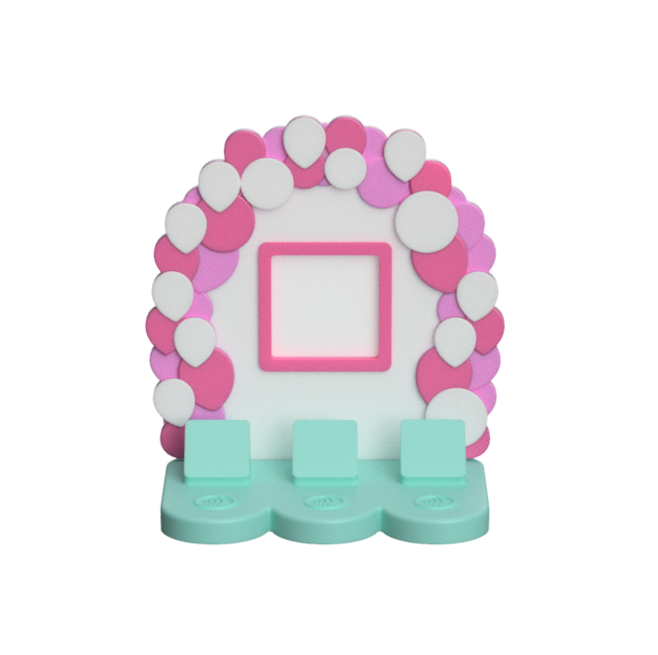 Digital Download - NFC Display Backing - Balloon Arch Backing - Square