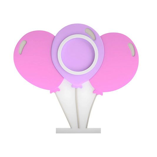 Digital Download - NFC Display Backing - Balloons Backing - Circle