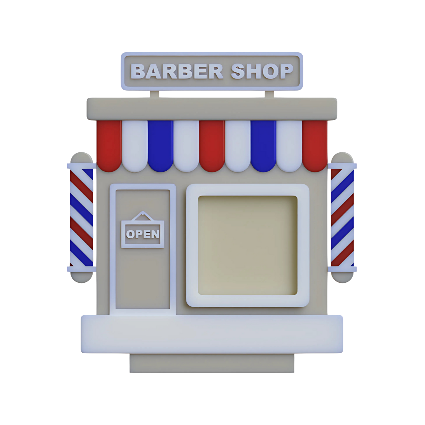 Digital Download - NFC Display Backing - Barber Shop Backing