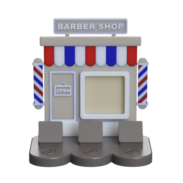 Digital Download - NFC Display Backing - Barber Shop Backing