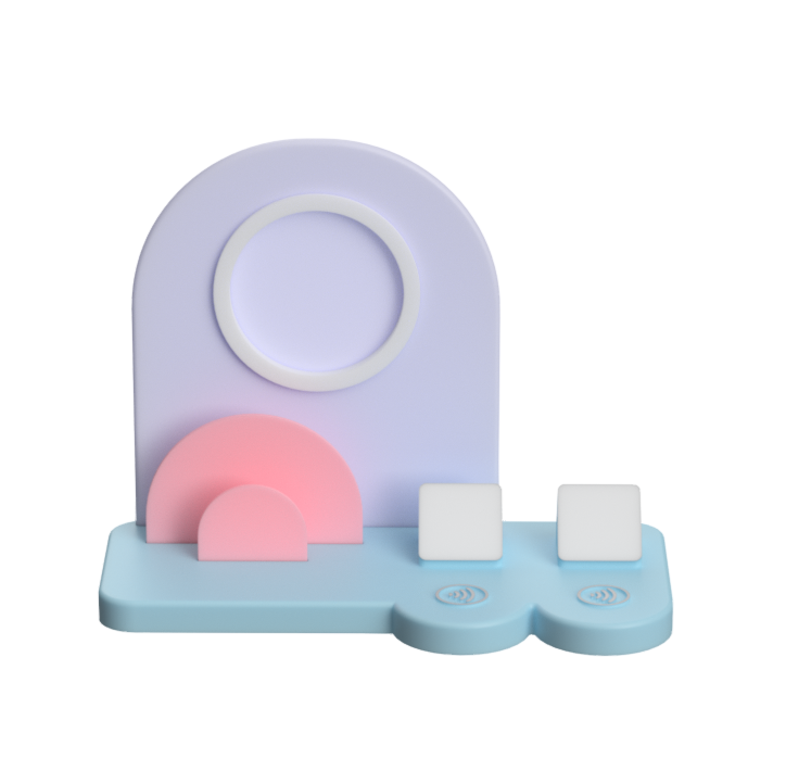 Business Card Holder + 2 Icon - NFC Display Base