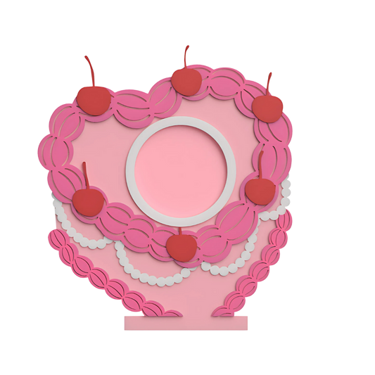 Digital Download - NFC Display Backing - Cherry Cake Backing - Circle