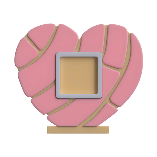Digital Download - NFC Display Backing - Concha Heart Backing - Square