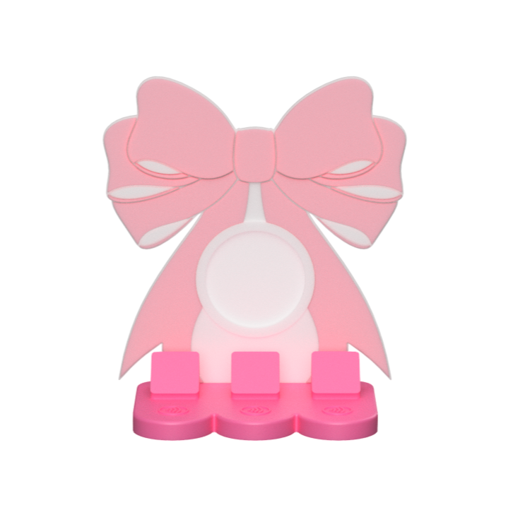 Digital Download - NFC Display Backing - Coquette Bow Backing - Circle