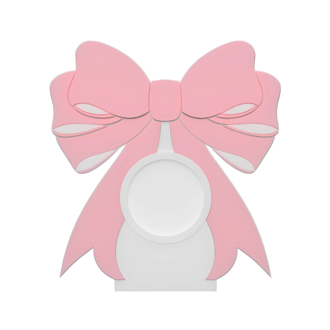 Digital Download - NFC Display Backing - Coquette Bow Backing - Circle