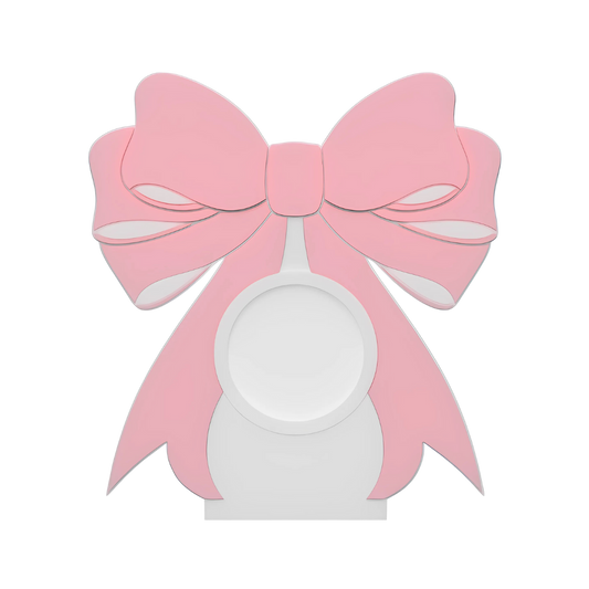 Digital Download - NFC Display Backing - Coquette Bow Backing - Circle