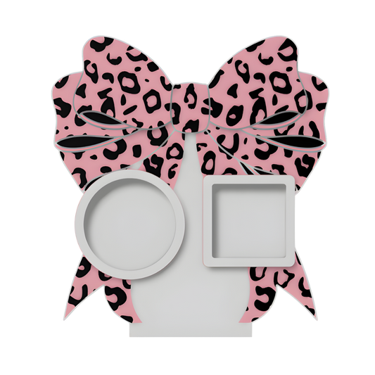 Digital Download - NFC Display Backing - Coquette Cheetah Bow Backing