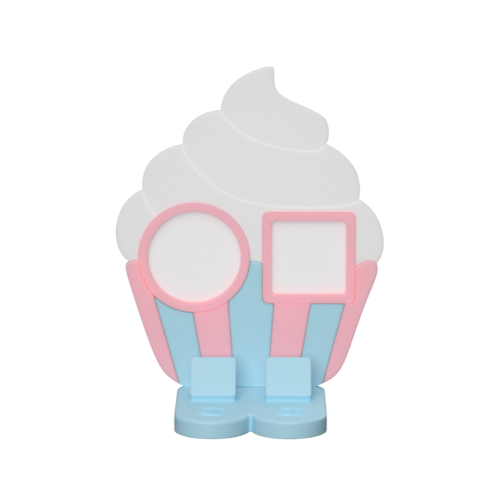 Digital Download - NFC Display Backing - Cupcake Backing