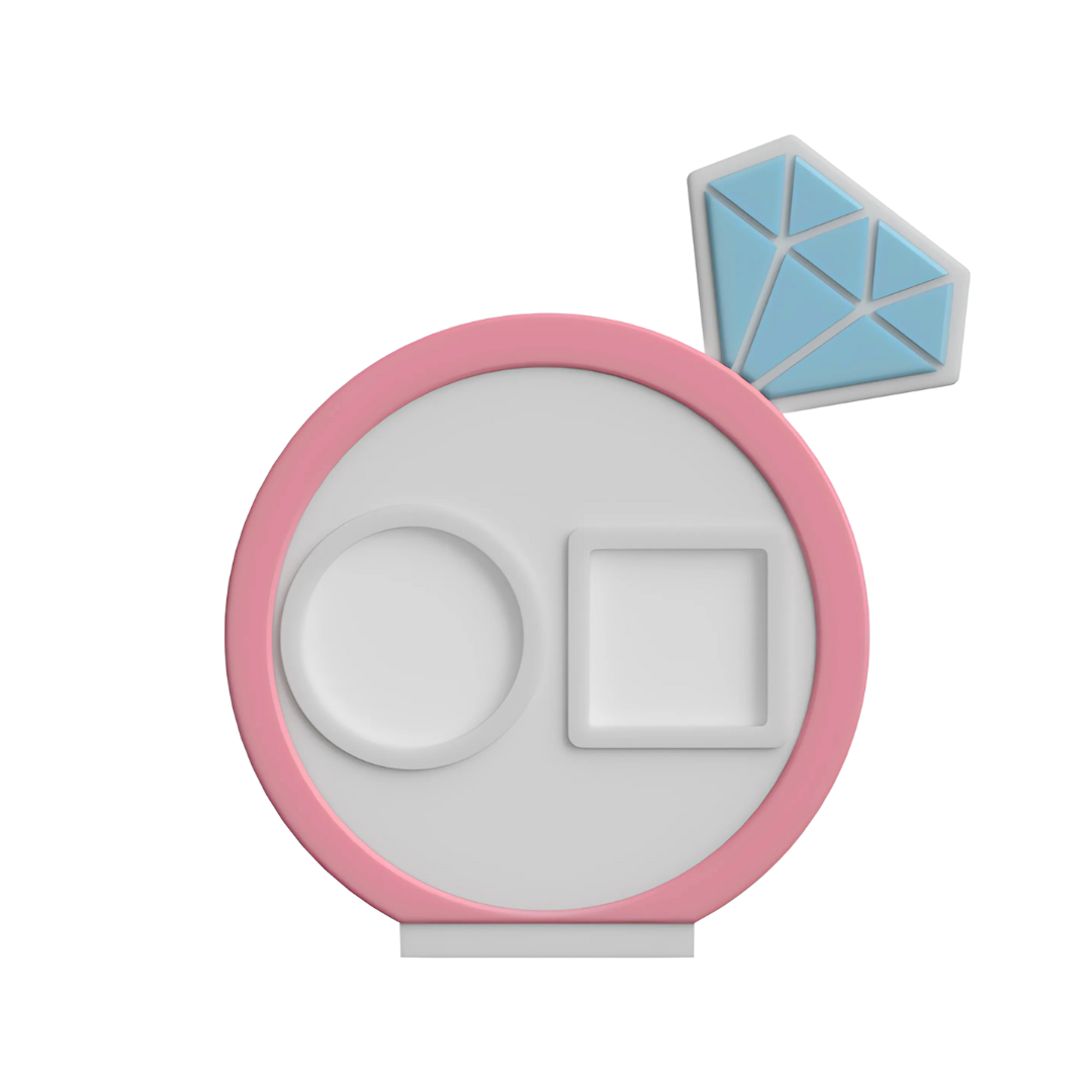 Digital Download - NFC Display Backing - Diamond Ring Backing