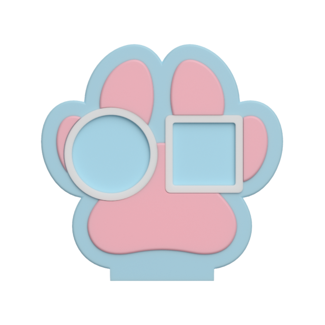 Digital Download - NFC Display Backing - Dog Paw Backing