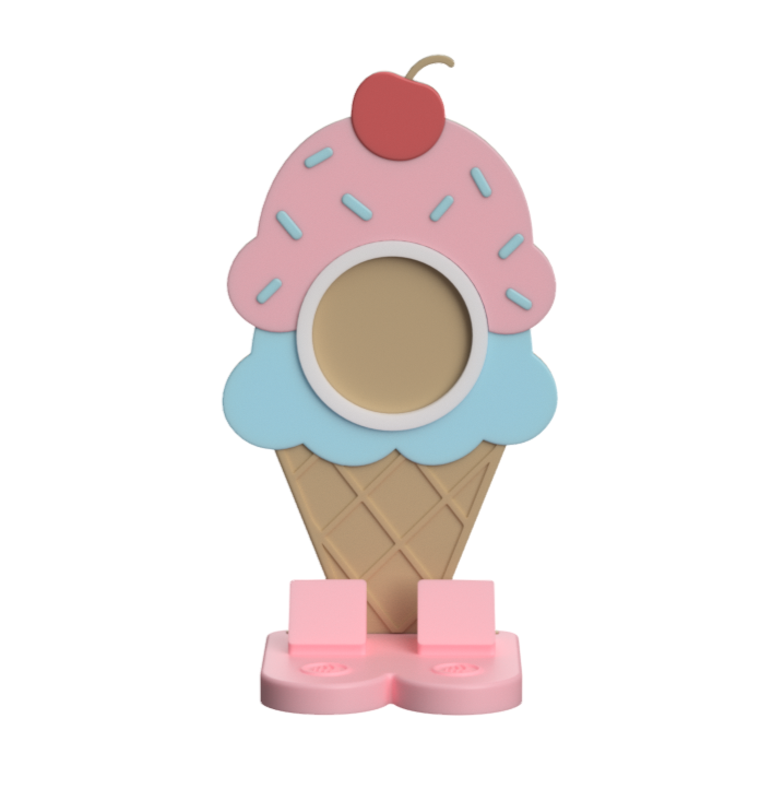 Digital Download - NFC Display Backing - Ice Cream Cone Cherry Backing
