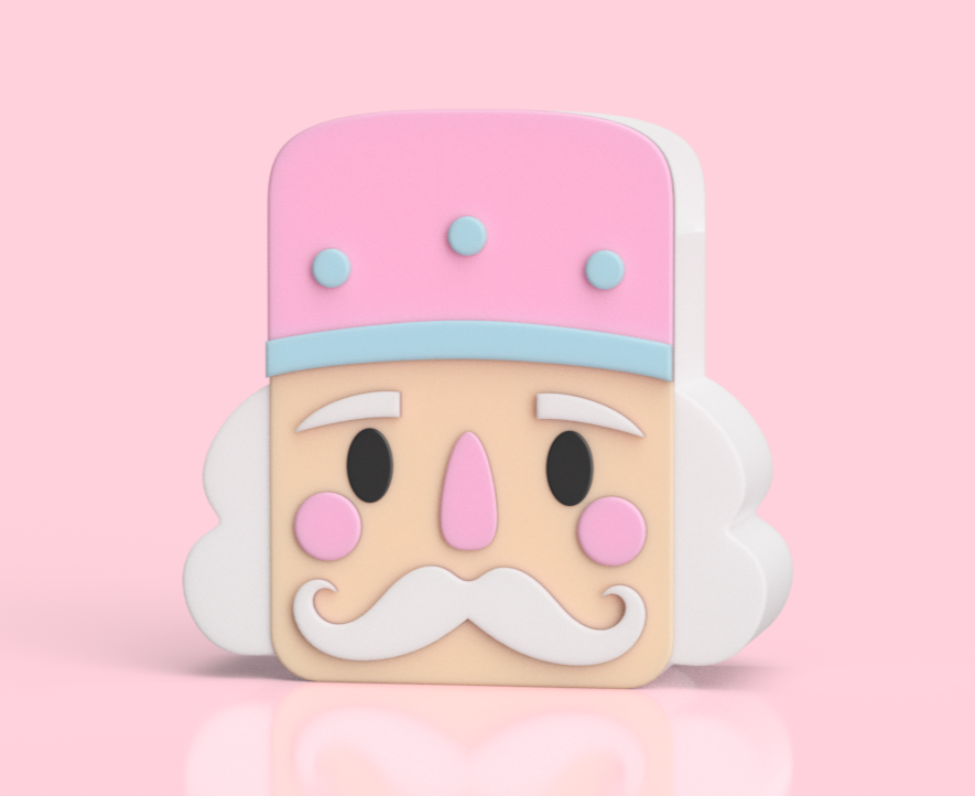 Nutcracker Pen Holder 3D Printable: Holiday Desk Decor (STL + 3MF File)