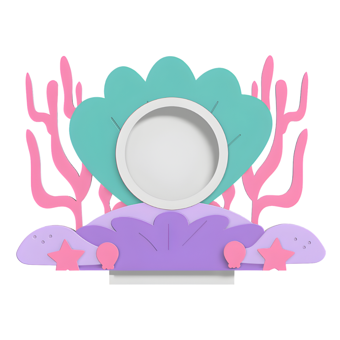 Digital Download - NFC Display Backing - Ocean Pearl Backing - Circle