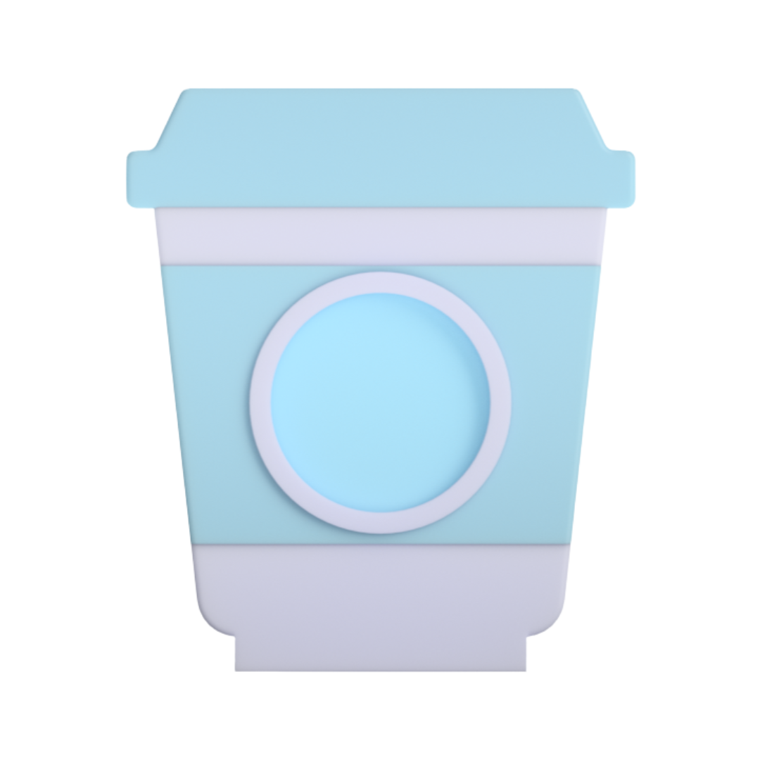 Digital Download - NFC Display Backing - Coffee Cup Circle