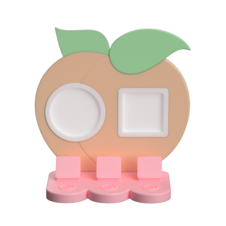 Digital Download - NFC Display Backing - Peach Backing