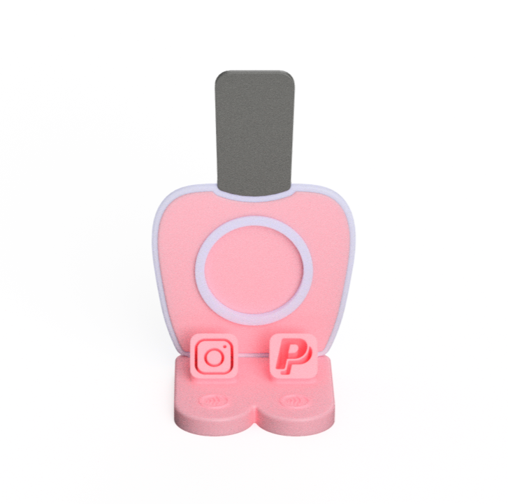 Digital Download - NFC Display Backing - Polish Bottle with Circle