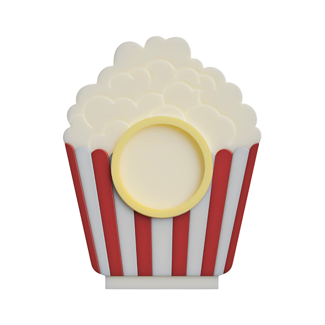 Digital Download - NFC Display Backing - Popcorn Backing - Circle