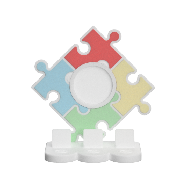 Digital Download - NFC Display Backing - Puzzle Backing - Circle