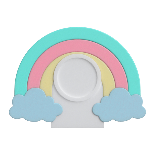 Digital Download - NFC Display Backing - Rainbow Backing - Circle