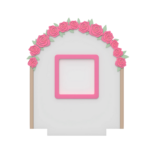 Digital Download - NFC Display Backing - Rose Arch Backing - Square