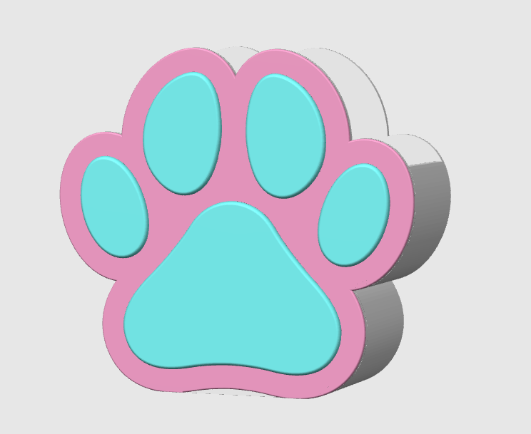 Dog Paw Pen Holder: 3D Print STL & 3MF File (Digital Download)