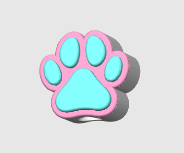 Dog Paw Straw Topper 3D Print File (STL & 3MF Digital Download) 8mm + 10mm Sizes