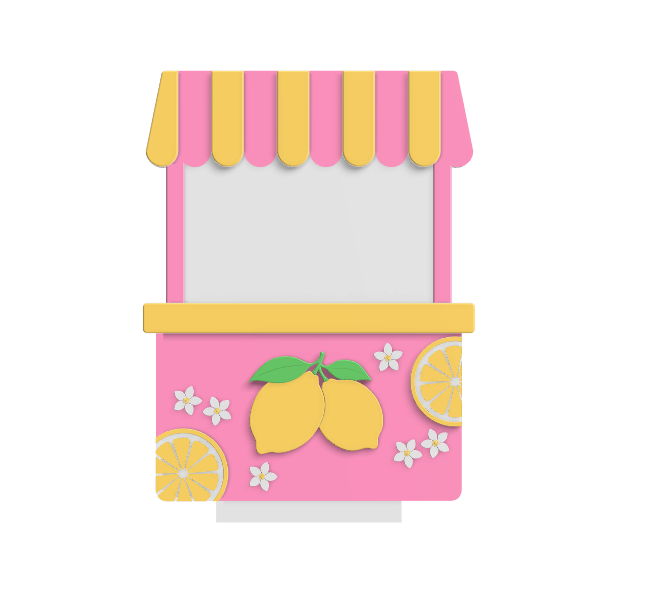 Digital Download - NFC Display Backing - Lemonade Stand - Blank