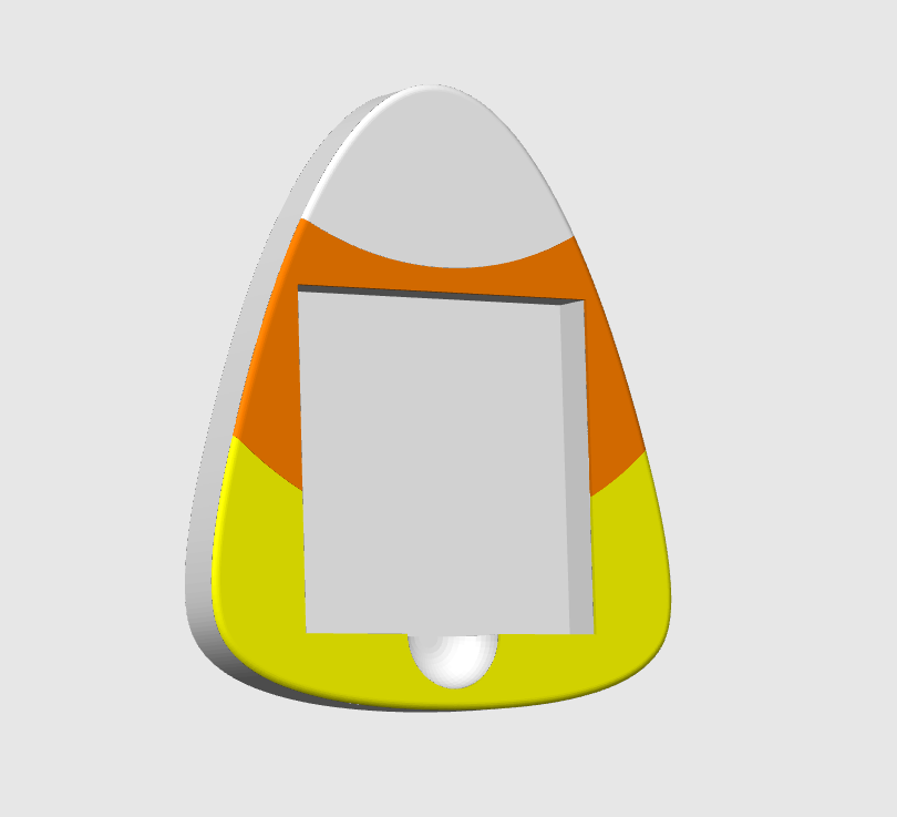 Candy Corn Sticky Note Holder - STL & 3MF - Digital Download