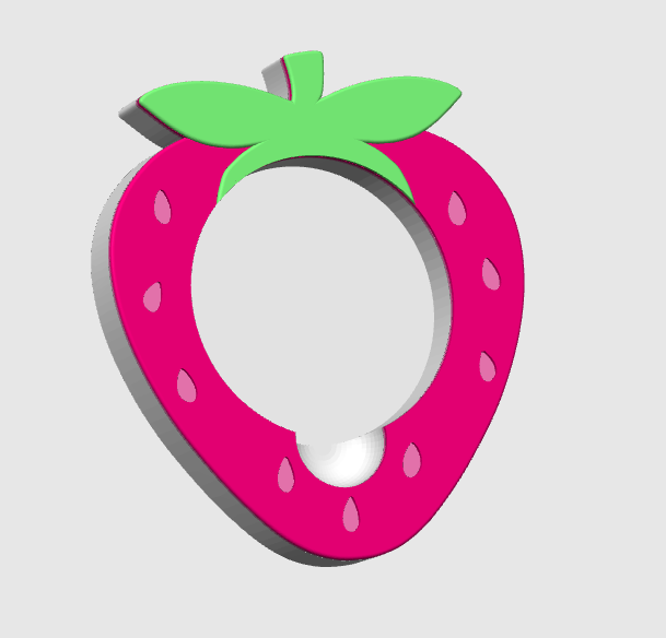 Strawberry 3D Print File Bundle | Pen Holder, Sticky Note Holders, Straw Toppers, Paper Clip | STL & 3MF Digital Download