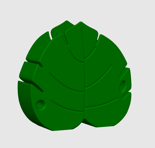 Digital Download - Monstera Leaf Pen Holder STL & 3MF File