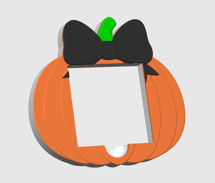 Bow Pumpkin 3D Print File Bundle | Pen Holder, Sticky Note Holders, Straw Toppers, Paper Clip | STL & 3MF Digital Download