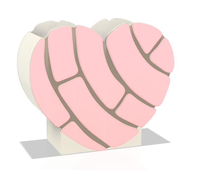 Digital Download - Concha Heart Pen Holder STL & 3MF File
