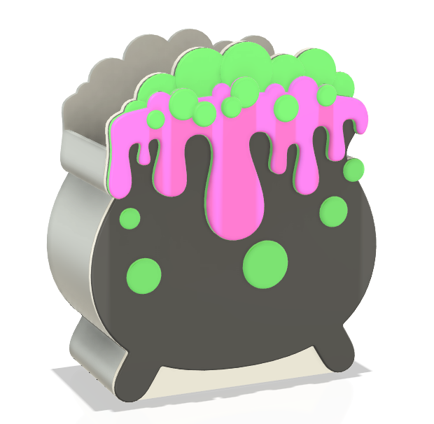 Digital Download - Cauldron Pen Holder STL & 3MF File