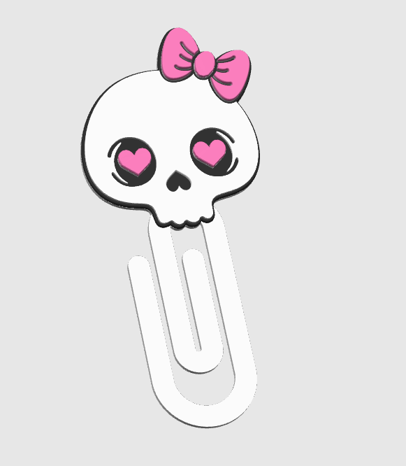 Skull Bow 3D Print File Bundle | Pen Holder, Sticky Note Holder, Trinket Dish, Straw Topper, Paper Clip, Embellishment | STL & 3MF Digital Download