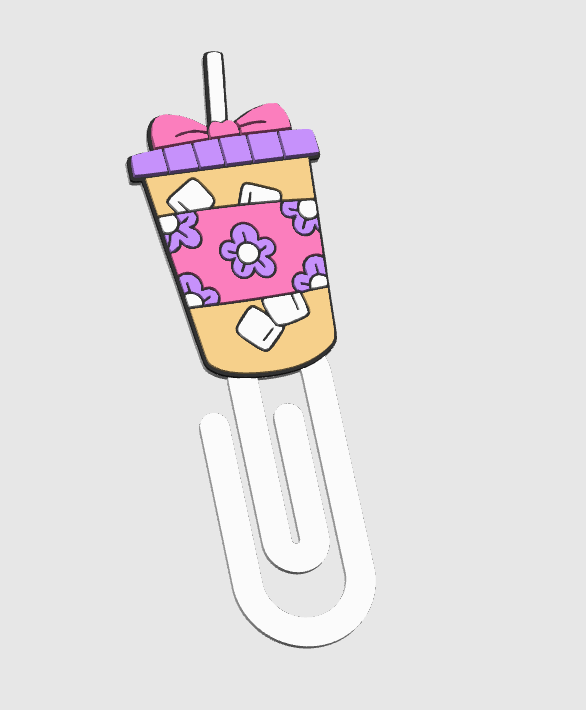 Iced Coffee 3D Print File Bundle | Pen Holder, Sticky Note Holders, Straw Toppers, Paper Clip, Embellishment, Trinket Dish | STL & 3MF Digital Download