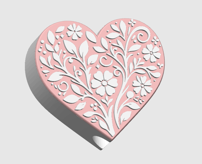 Heart Motif 3D Print File Bundle | Pen Holder, Sticky Note Holders, Straw Toppers, Paper Clip | STL & 3MF Digital Download