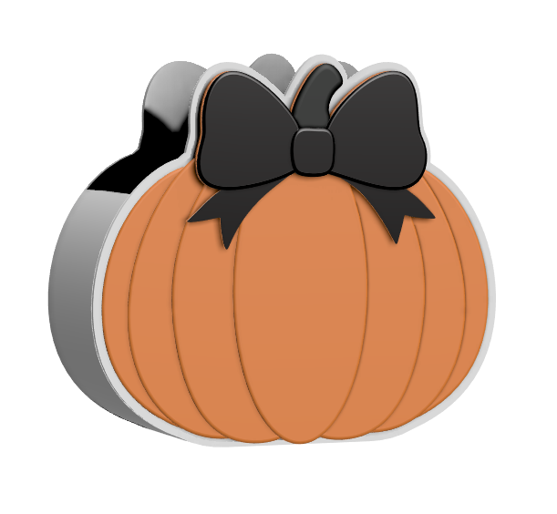 Bow Pumpkin 3D Print File Bundle | Pen Holder, Sticky Note Holders, Straw Toppers, Paper Clip | STL & 3MF Digital Download