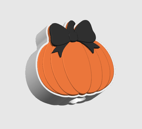 Bow Pumpkin 3D Print File Bundle | Pen Holder, Sticky Note Holders, Straw Toppers, Paper Clip | STL & 3MF Digital Download