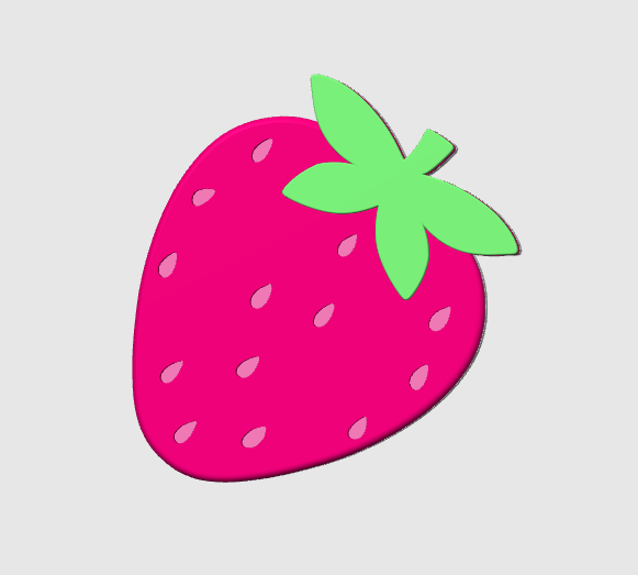 Strawberry 3D Print File Bundle | Pen Holder, Sticky Note Holders, Straw Toppers, Paper Clip | STL & 3MF Digital Download