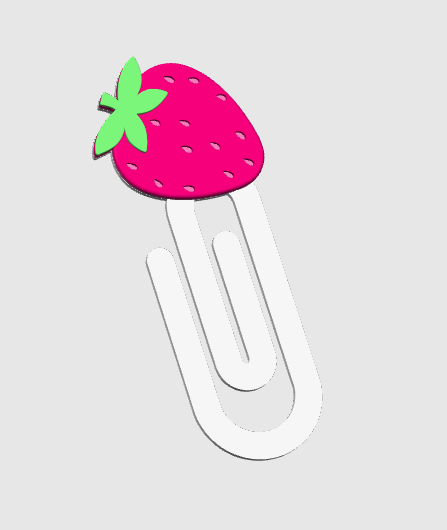 Strawberry 3D Print File Bundle | Pen Holder, Sticky Note Holders, Straw Toppers, Paper Clip | STL & 3MF Digital Download