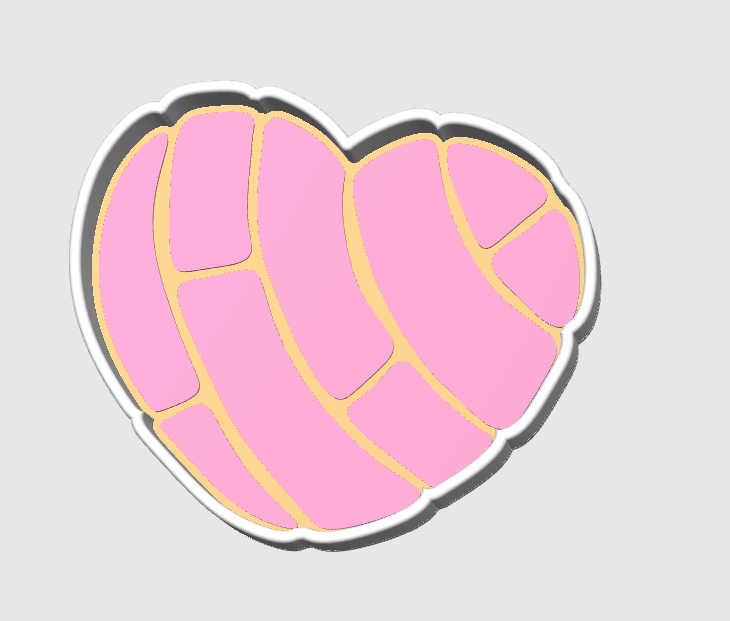 Concha Heart 3D Print File Bundle | Pen Holder, Sticky Note Holders + More | STL & 3MF Digital Download
