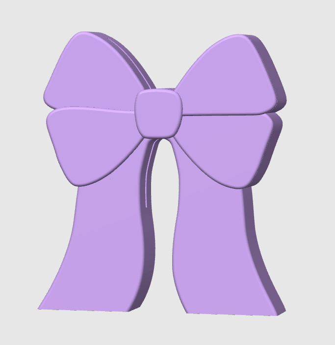 Coquette Bow Paper Clip Holder/Display 3D Print File (STL & 3MF Digital Download)