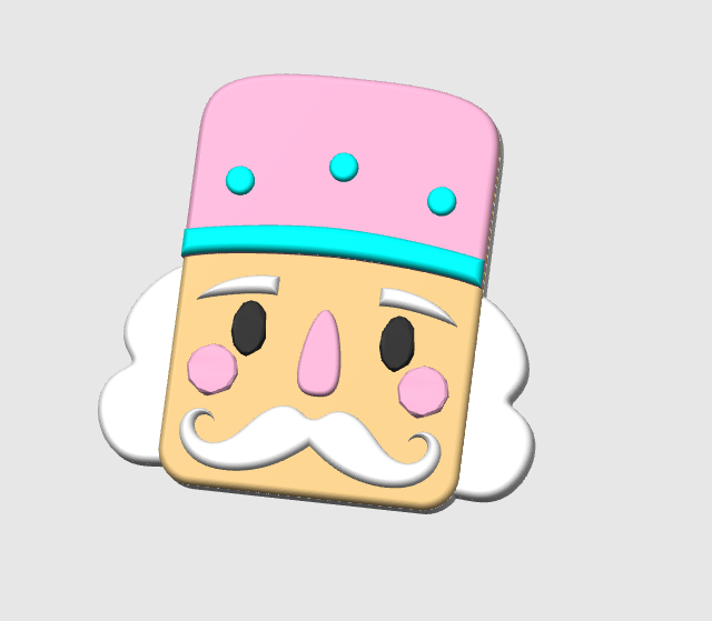 Nutcracker Badge Reel Topper 3D Print File (STL & 3MF Digital Download)