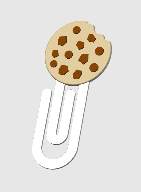 Cookie Paper Clip 3D Print File (STL & 3MF Digital Download)