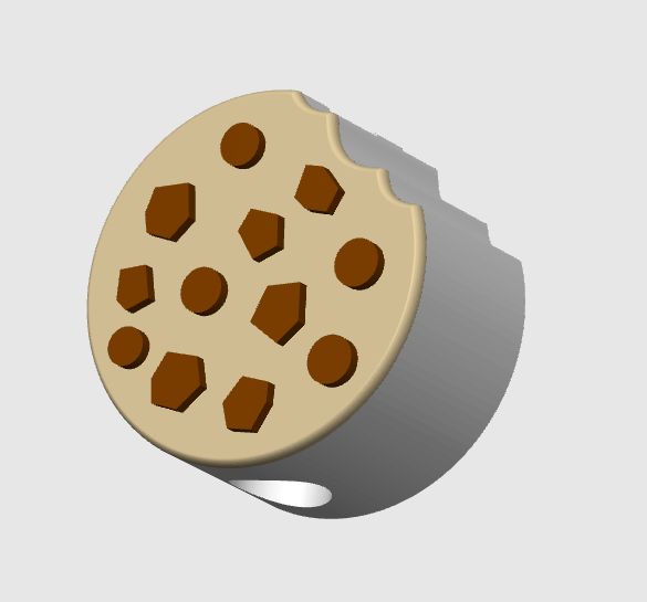 Cookie Straw Topper 3D Print File (STL & 3MF Digital Download) 8mm + 10mm Sizes