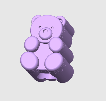 Gummy Bear Straw Topper 3D Print File (STL & 3MF Digital Download) 8mm + 10mm Sizes