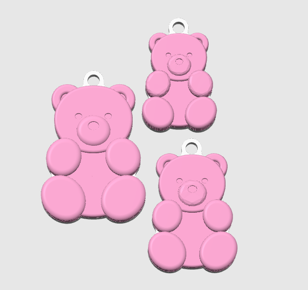 Gummy Bear NFC Keychain STL/3MF Digital File Download
